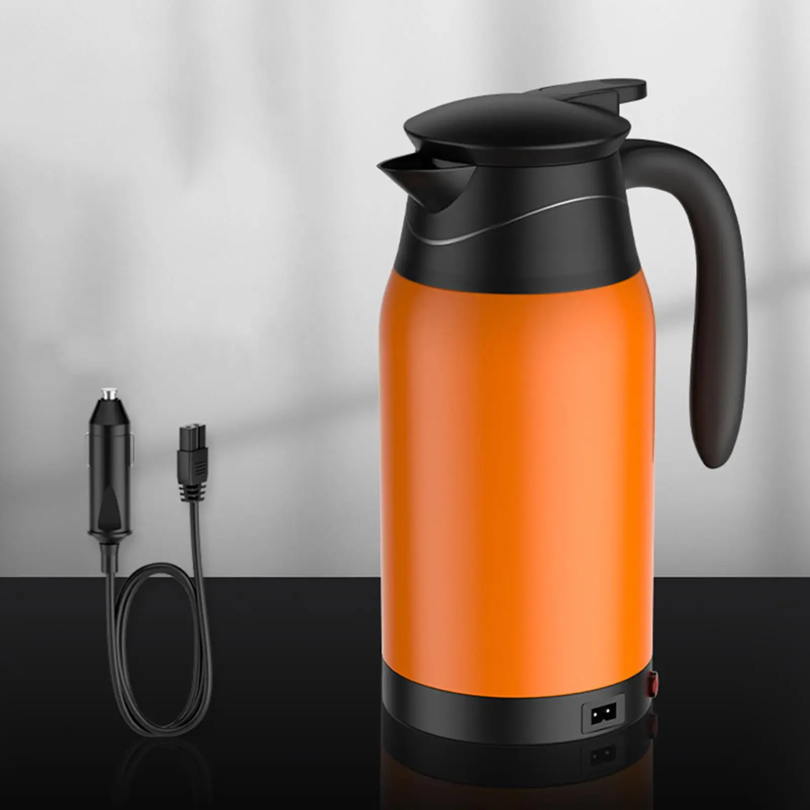 Electric Car Kettle 1000ml Heated Water Cup Fits for Camping Boat