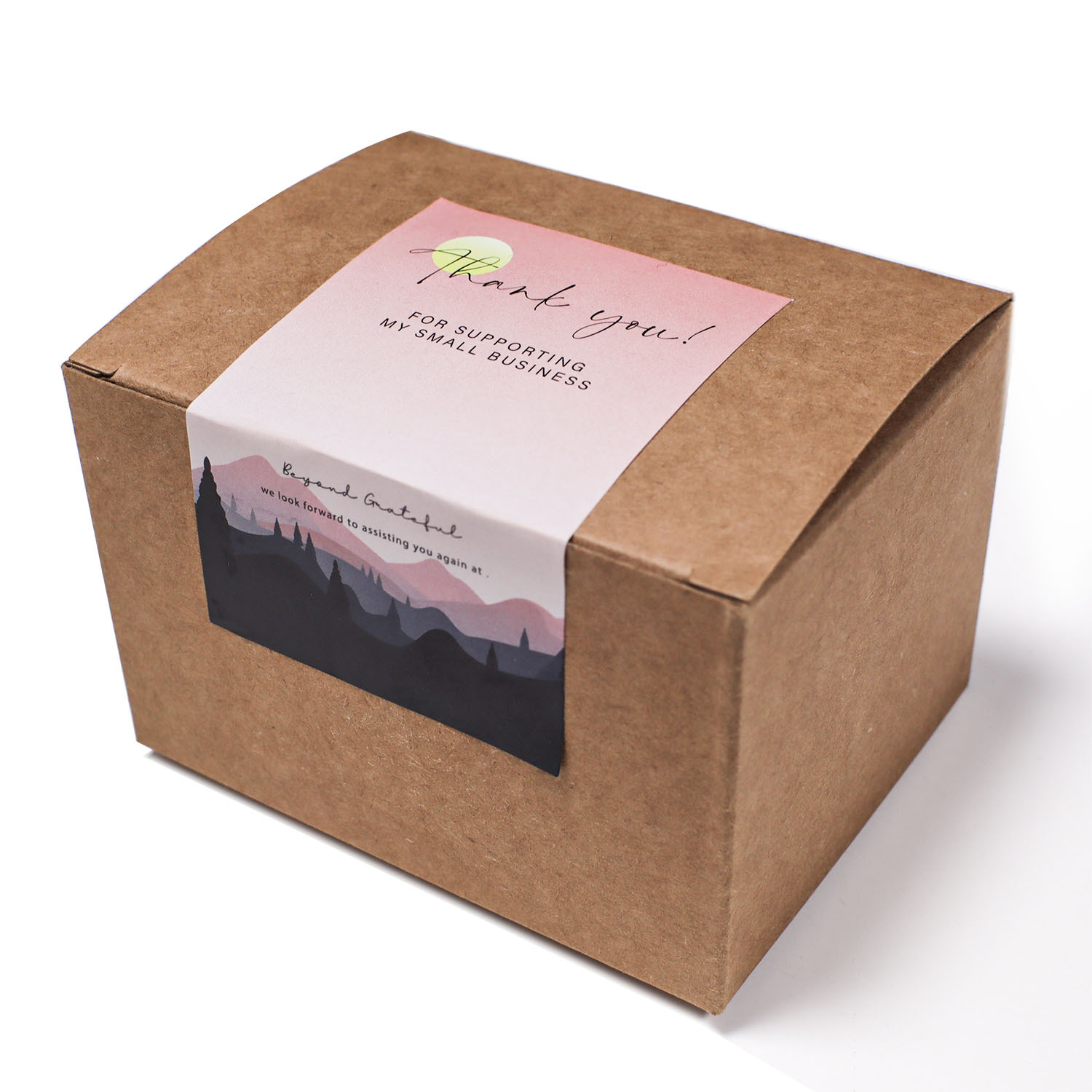 50PCS Rechteck beschichtetes Papier selbstklebende Aufkleber Geschenkbox versiegeltes Etikett für Unternehmen dankbare Grußkarten Paketzubehör – Detail 9
