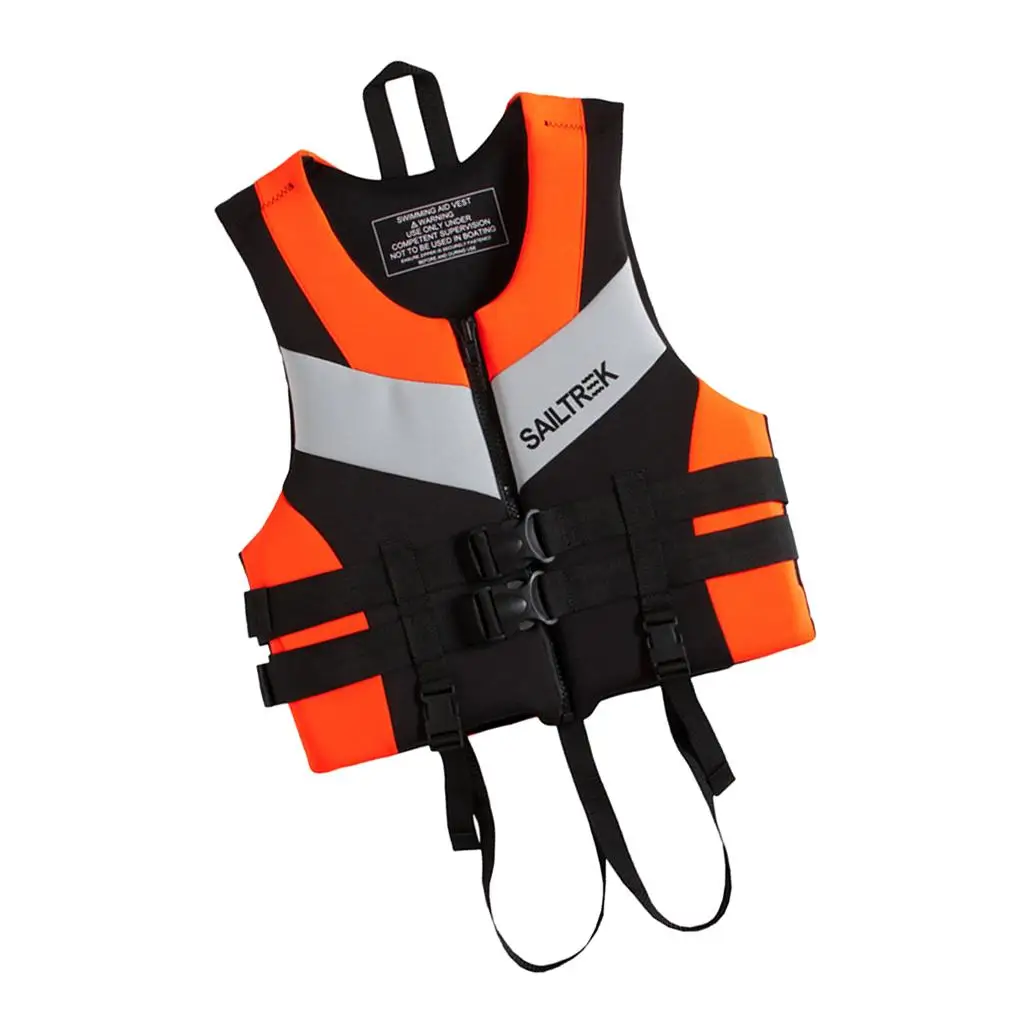 Perfeclan Watersports Life Vest Traditional Neoprene Jacket Adjustable Strap
