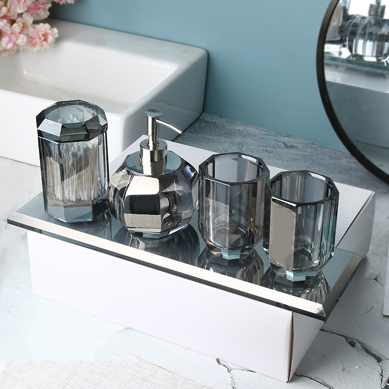 Glass Bathroom Set Image 12