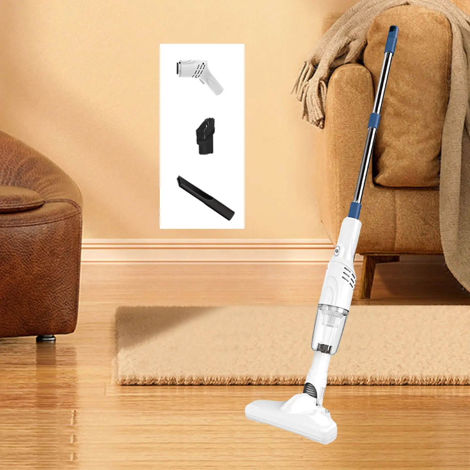 Car Vacuum Cleaner Lightweight with Nozzles Duster Handheld Vacuum Cleaner Portable Mini Vacuum for Car Sofa Office Desk Pillows