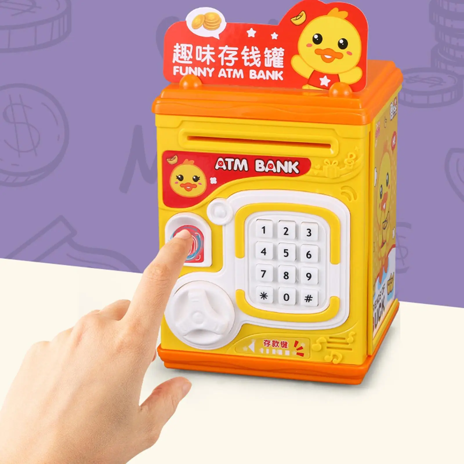 2x Electronic Piggy Bank Password Lock Kids Toy Gifts