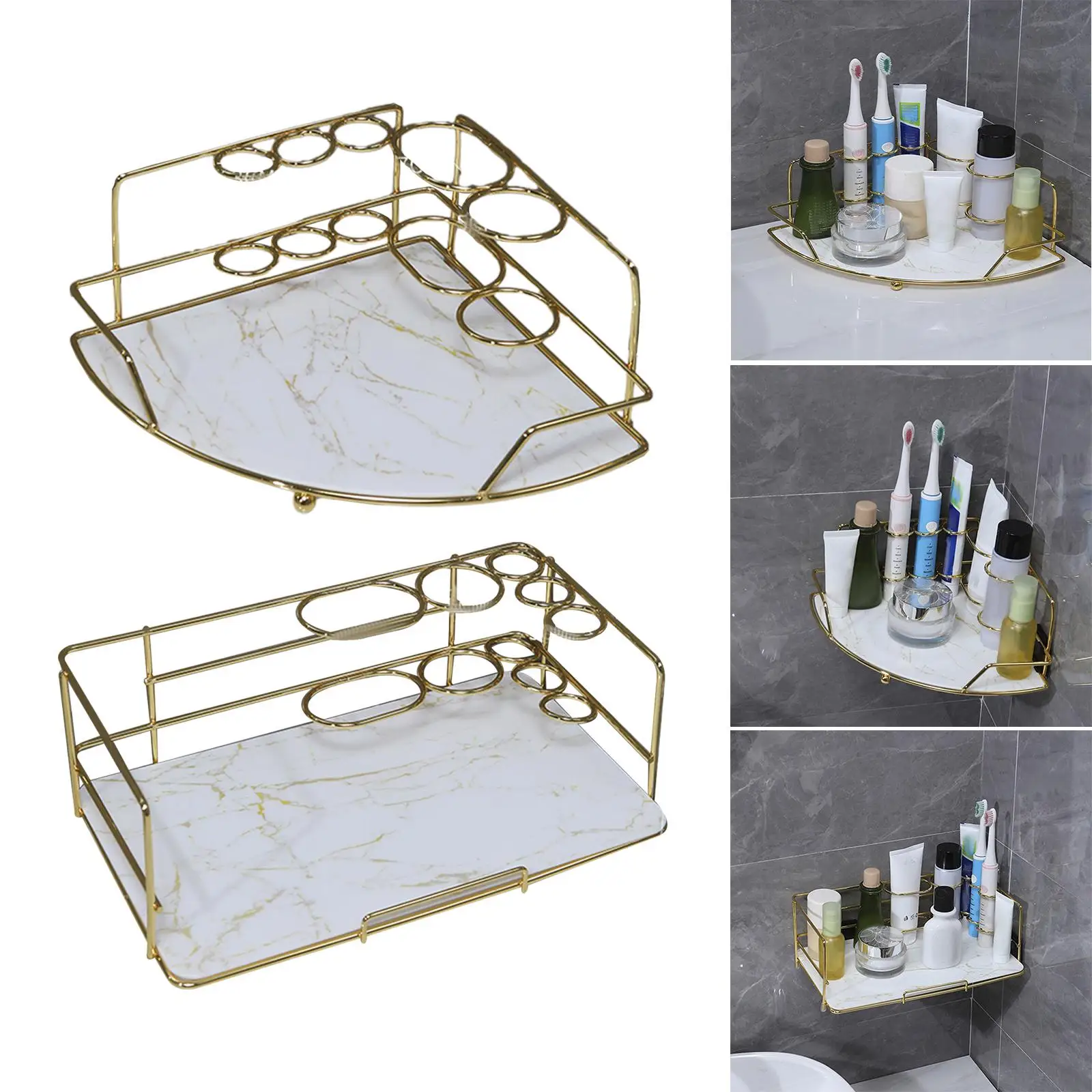 Organizer Adjustable Large Capacity Removable Tray for Countertop