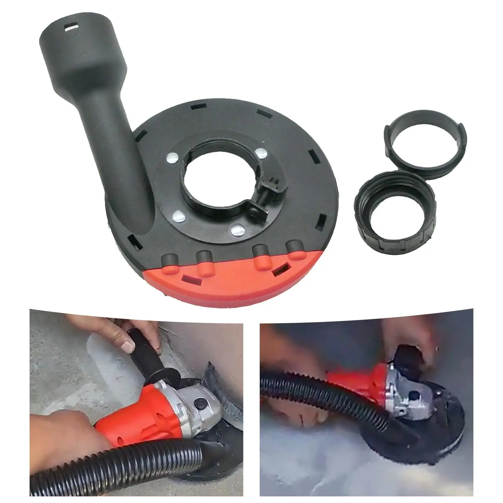 5.5 inch Grinder Dust Collector Grinder Attachments Expert Surface Grinding Dust Shroud for Concrete Stone Angle Grinder Granite