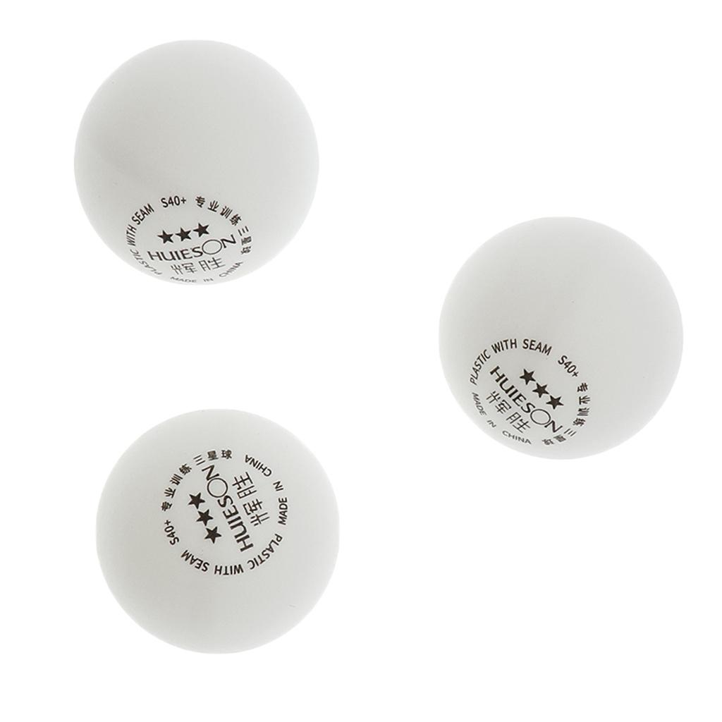 3Pcs 3 - Stars 40 + mm Table Tennis Balls Pong Ball Competition Ball White