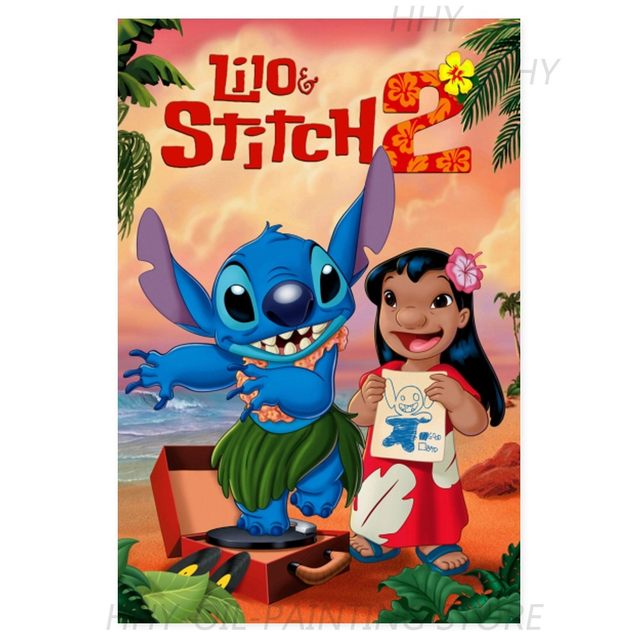 Lilo and Stitch Wall Decor Poster Prints, Set of 5 FRAMELESS 8x10 inc, Lilo  and Stitch Poster, Lilo and Stitch Wall Art, Poster for Girls Room