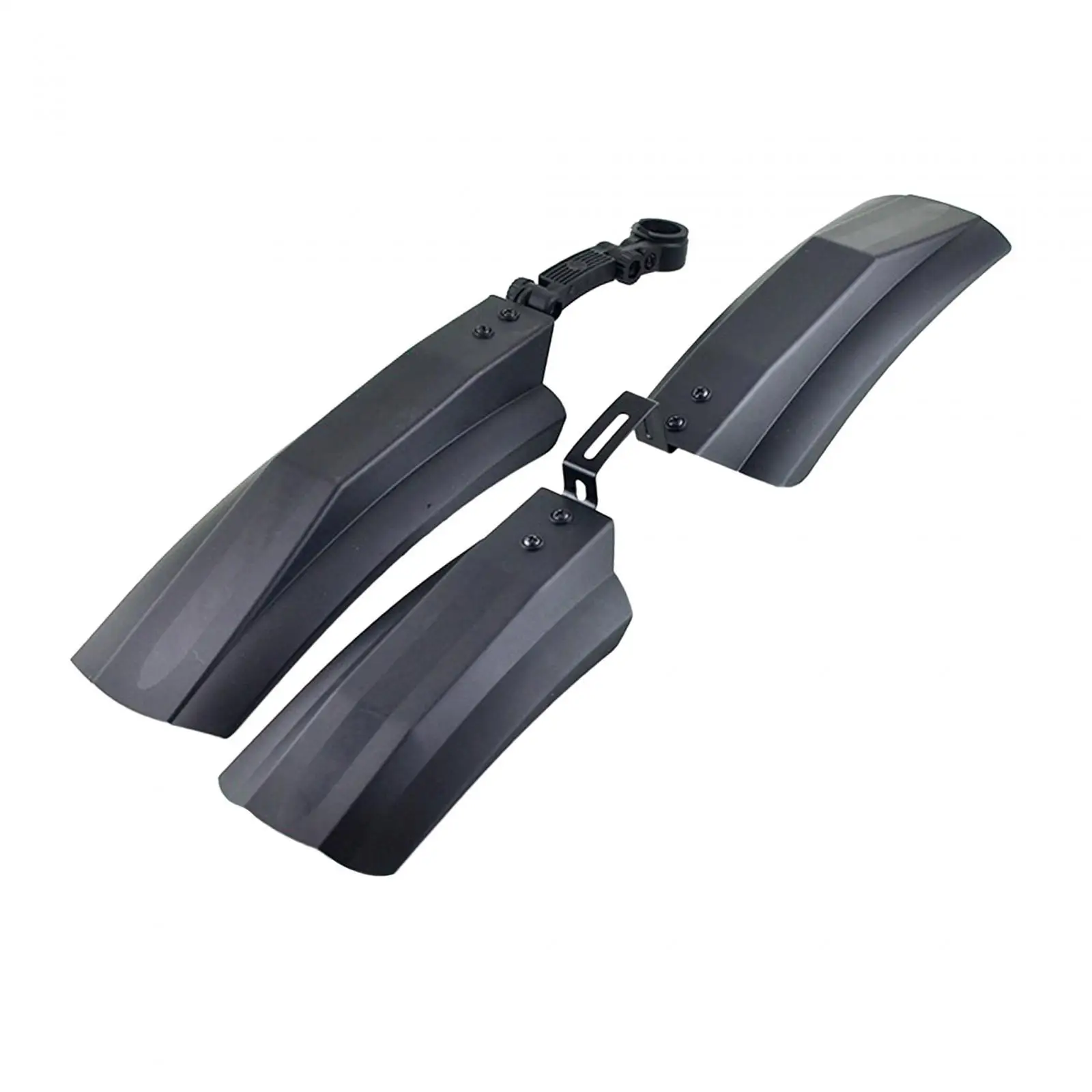 Bike Fenders Front and Rear Lengthen Widen Black Bicycle Tire Mudguard for Mountain Bikes Bike Traveling Snow Bikes Riding