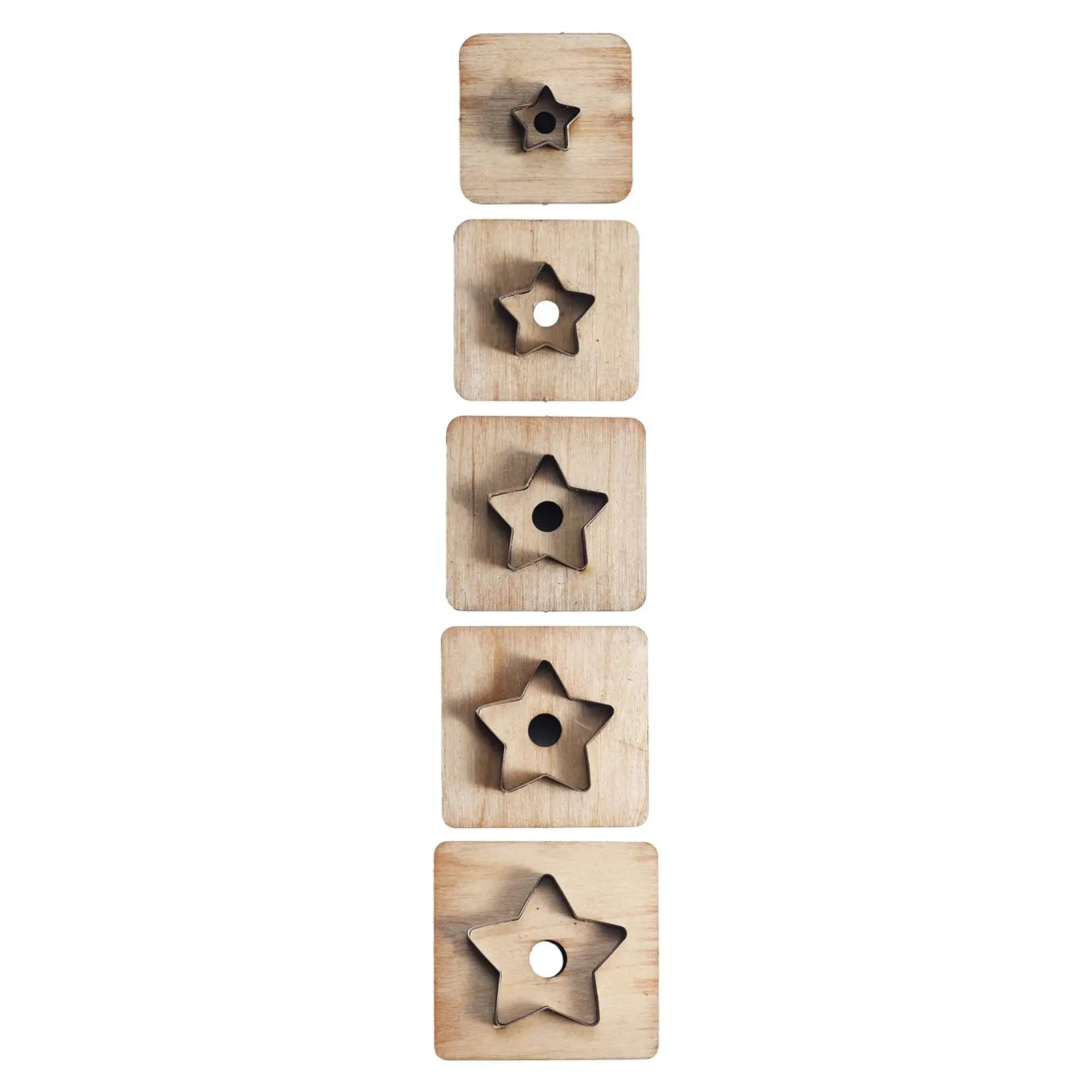 Leather Cutting Die Sturdy Making Stencil Hand Tool DIY Five Pointed Star Shape for PU Leather Papercraft Scrapbook Pouch Tailor