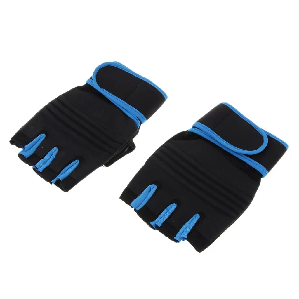 Microfiber Half Finger Gloves Riding Paddling Climbing  Fishing Fingerless Gloves