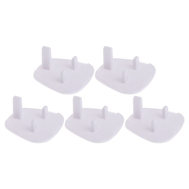 5-stück UK Power Sockel Baby Kind Sicherheit Schutz Gerät Anti-shock Stecker Protector Weiß Farbe Buchse Abdeckung – Detail 1
