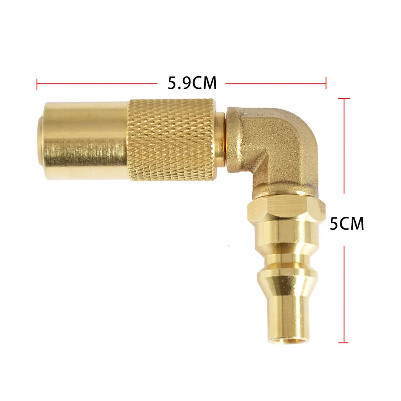 1/4` RV Quick Connect Adapter Conversion Fitting Elbow Brass Propane Gas Propane Elbow Adapter for Grill RV BBQ Trailer Camping