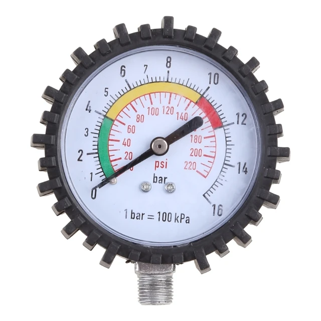Medidor presión neumáticos 0-220 Medidor presión resistente precisión  profesional para bicicletas para - AliExpress