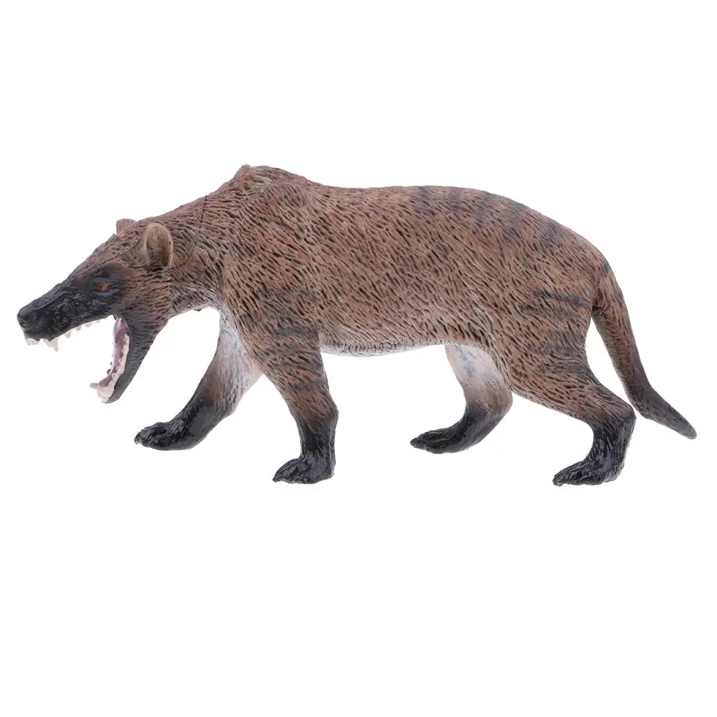 6 Inch Plastic Dire Wolf Animal Model Toy for Kids Home Desk