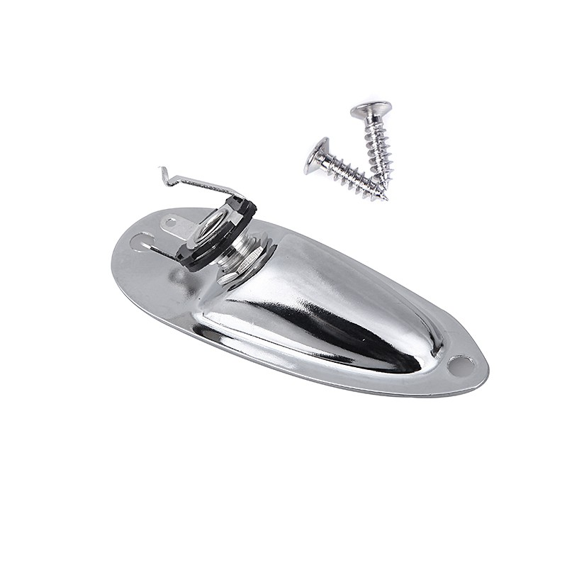 Ersatz für Strat Stratocaster E-Gitarren-Klinken platte 6,35mm 1/4 "boot förmige Audio-Anschluss buchse – Detail 4