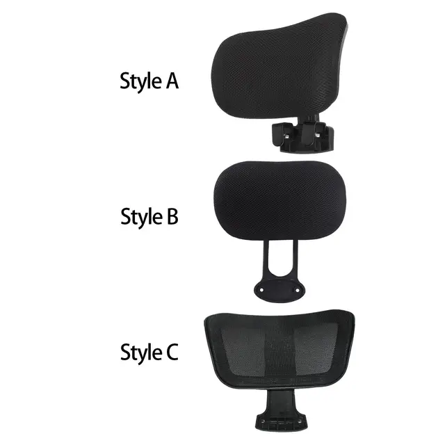 Office Chair Headrest Head Support Attachment Adjustable Height and Angle  Head Pillow for Ergonomic Executive Chair 