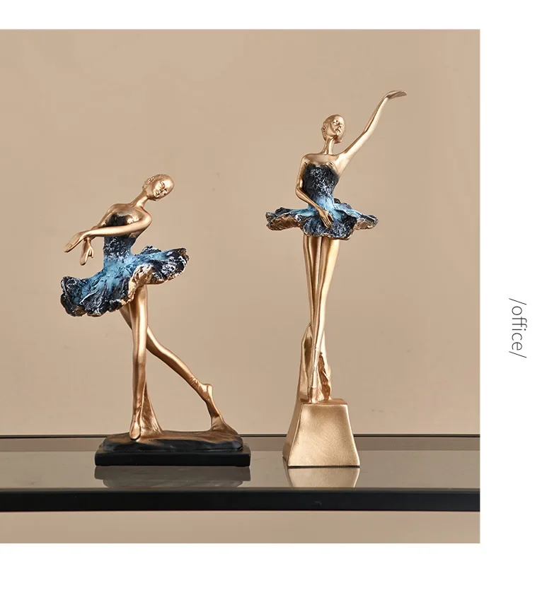 European Style Elegant Ballet Girl Statue