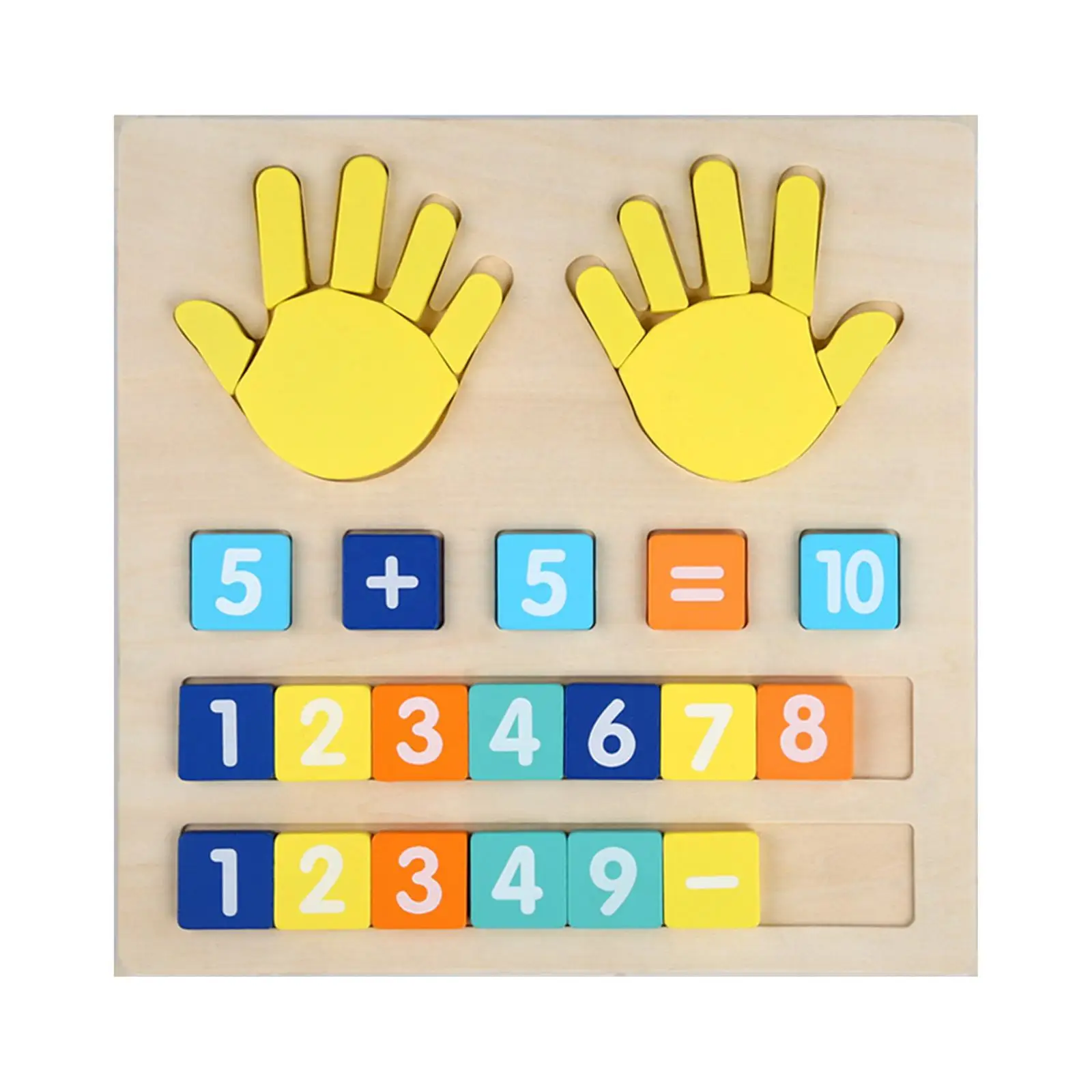 Mathematics Busy Board Montessori Montessori Math Toy Finger Numbers Counting Toy for Travel Toy Cognitive Development