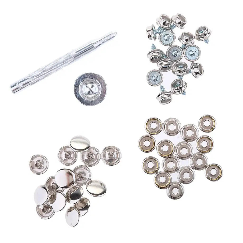 47pcs Stainless Steel Boat Cover Canvas  Fastener Repair