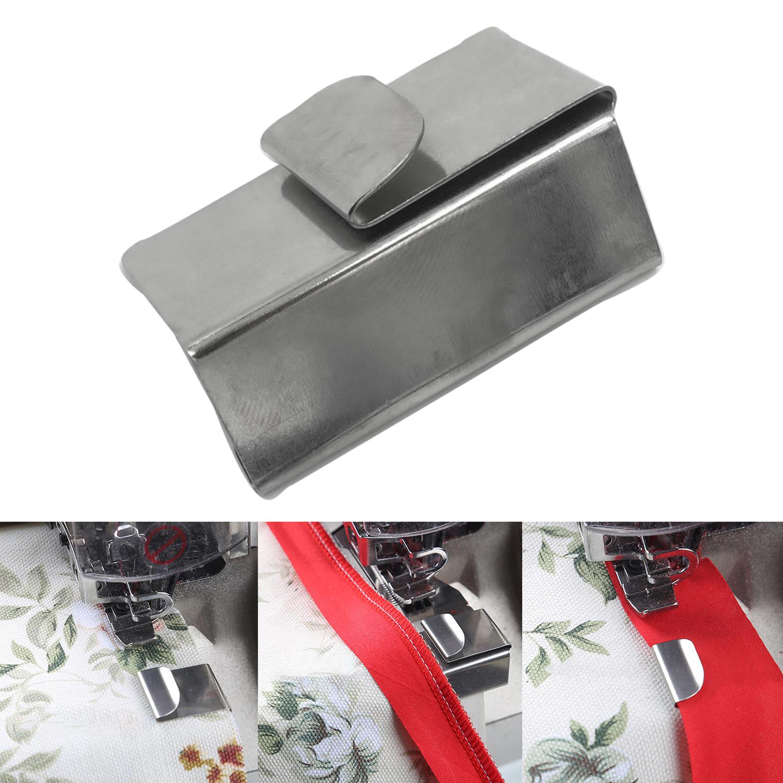 1 Pack Seam Guide Sewing Machine Accessories Fold Binder Hemming Folder Steel Seam Gauge for Industrial Overlock Sewing Machine