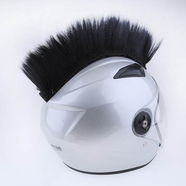 Racing Helmet Hawks Motorcycle, Ski or Snowboard Helmets Hair Patches