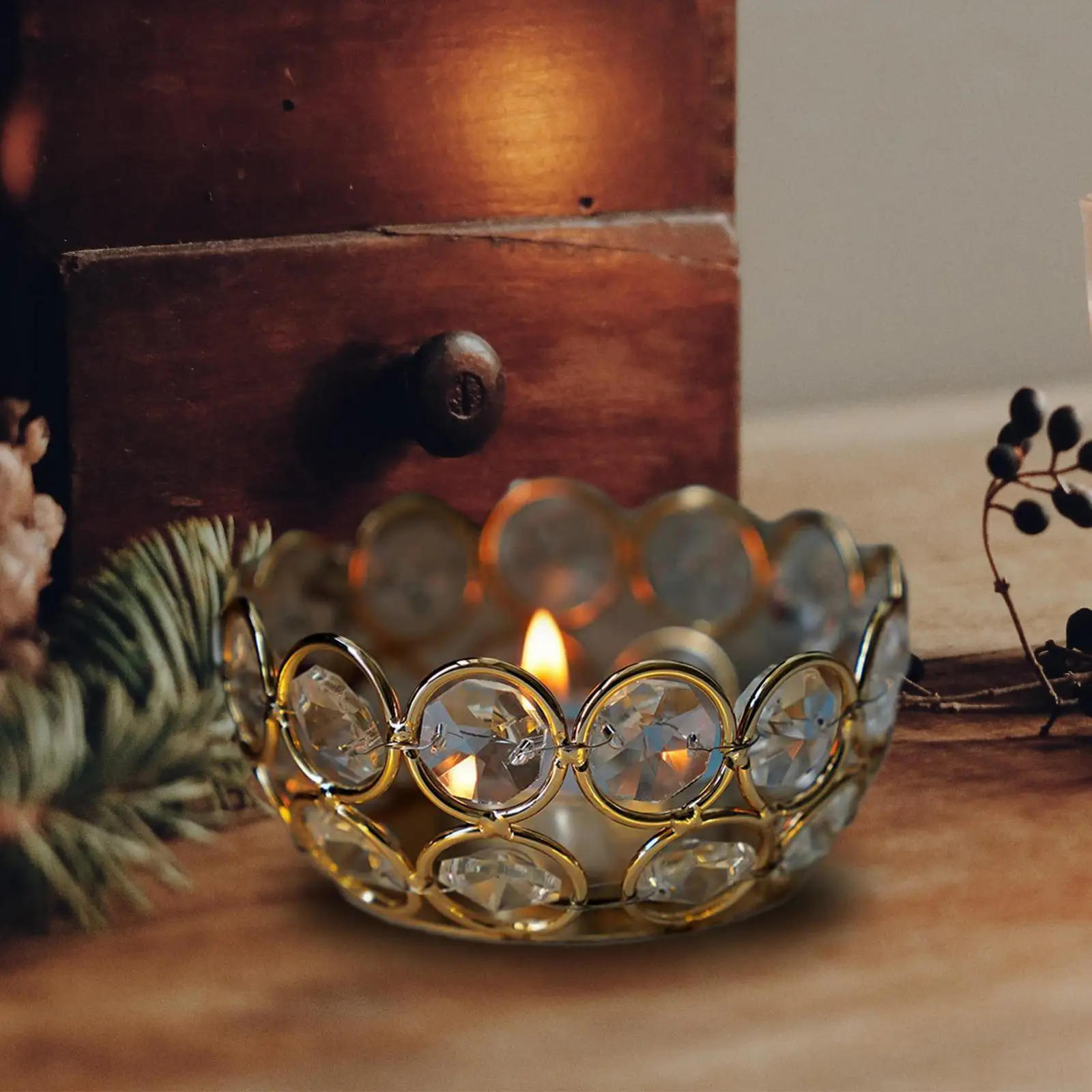 Candlestick Tealight Candle Holder Restaurants Ornaments Scene Decor Housewarming Gift