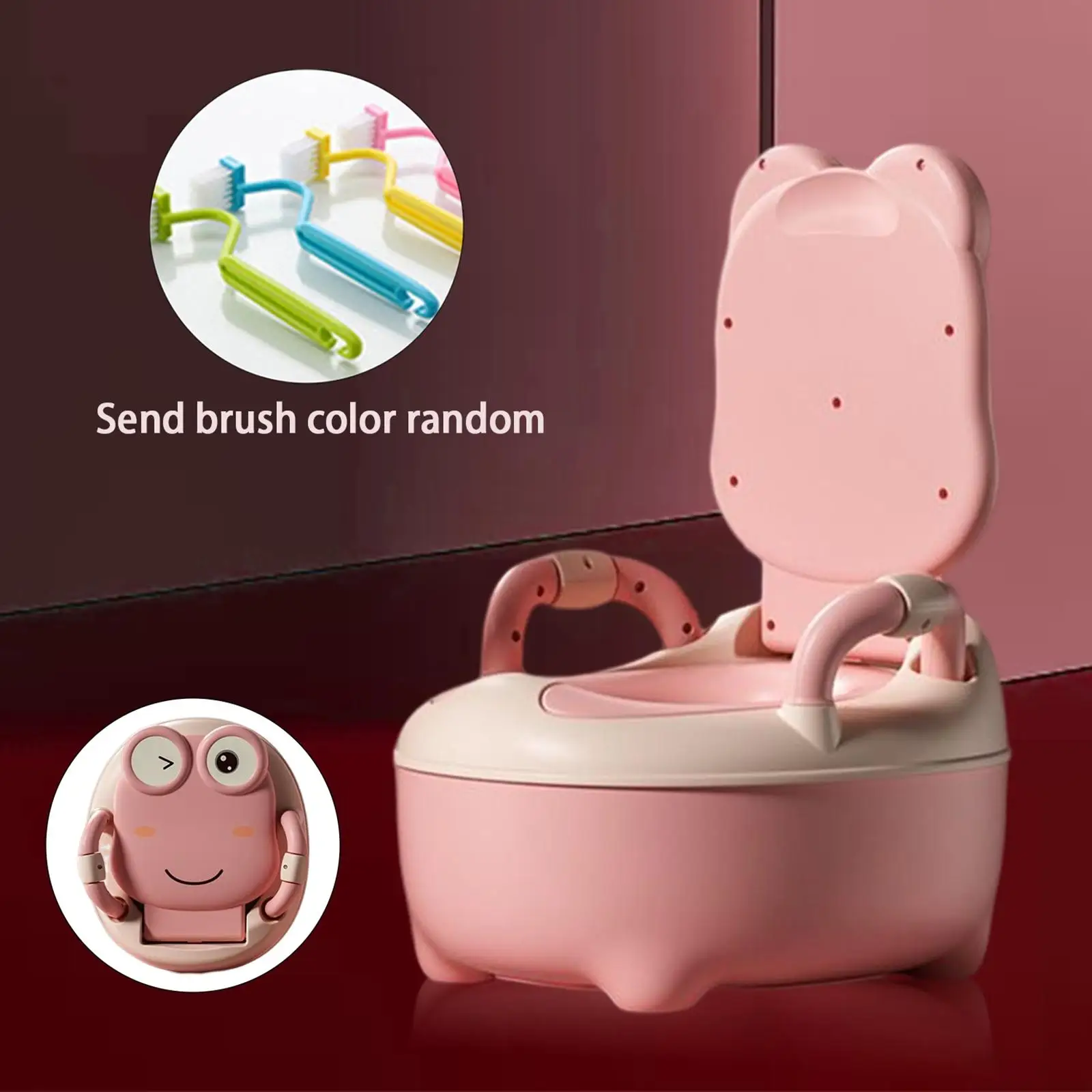 baby Toilet Seat Potty Stool Urinal Bedpan Removable Container Comfortable Easy Cleaning for Babies 0-6 Years Old Children