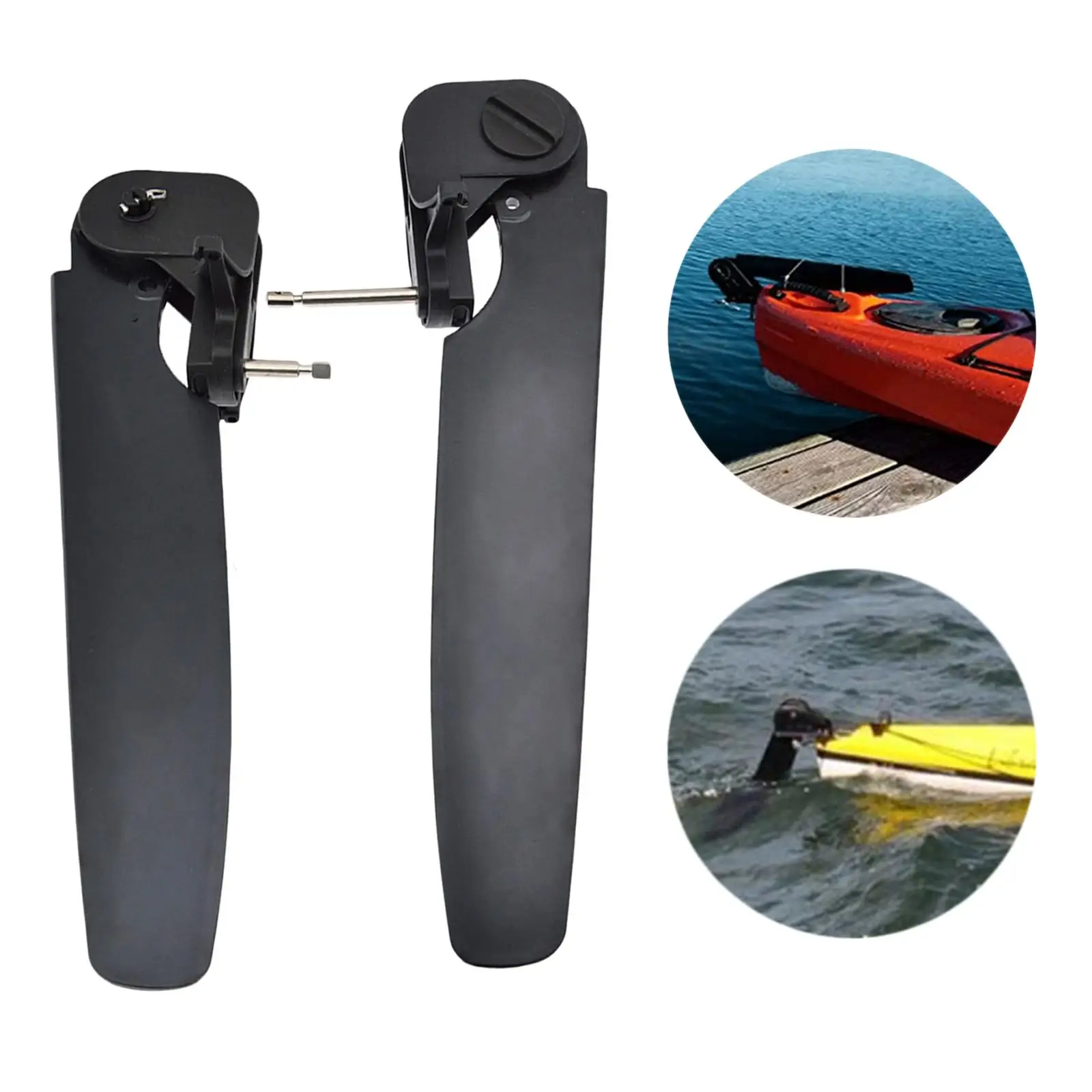 Kayak Boat Rudder Foot Control Switch Direction Accessroy Blade Black Steering System for Canoe Tail Watercraft Fishing Boat Sea