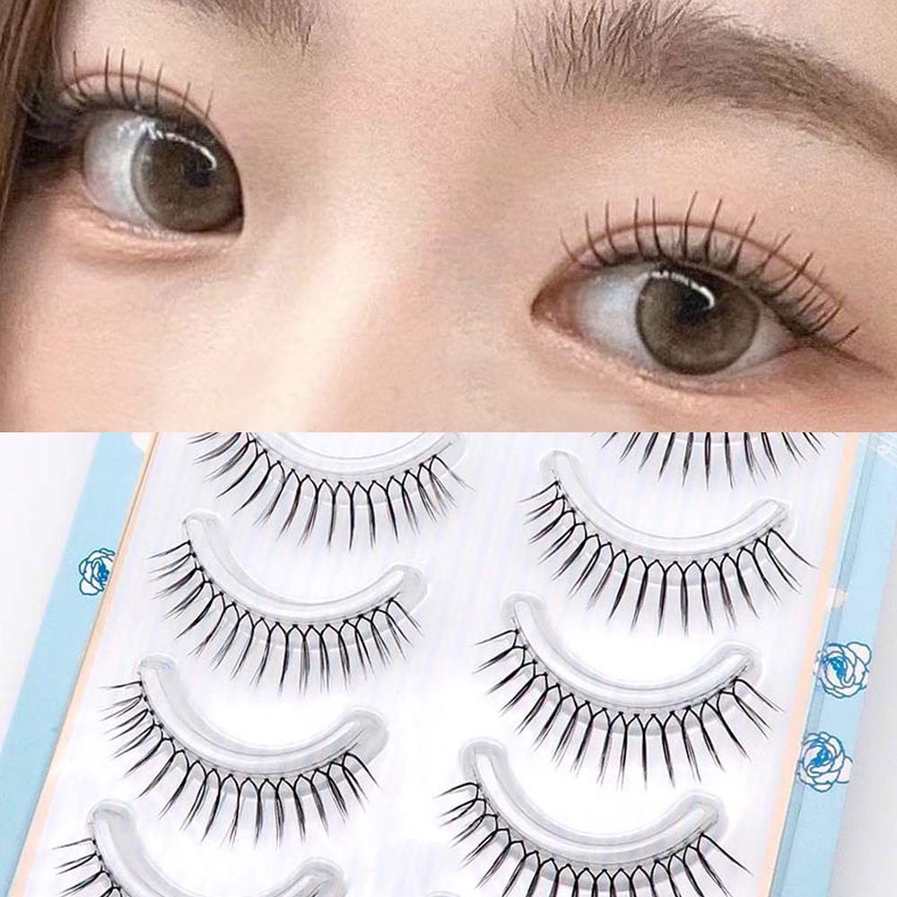 Best of Korean Fake Eyelashes Kpop Anime Cosplay Faux Mink Lashes Transparent Stem Lash Extension Natural Wispy Full Strip Lashes Reviews & Tips