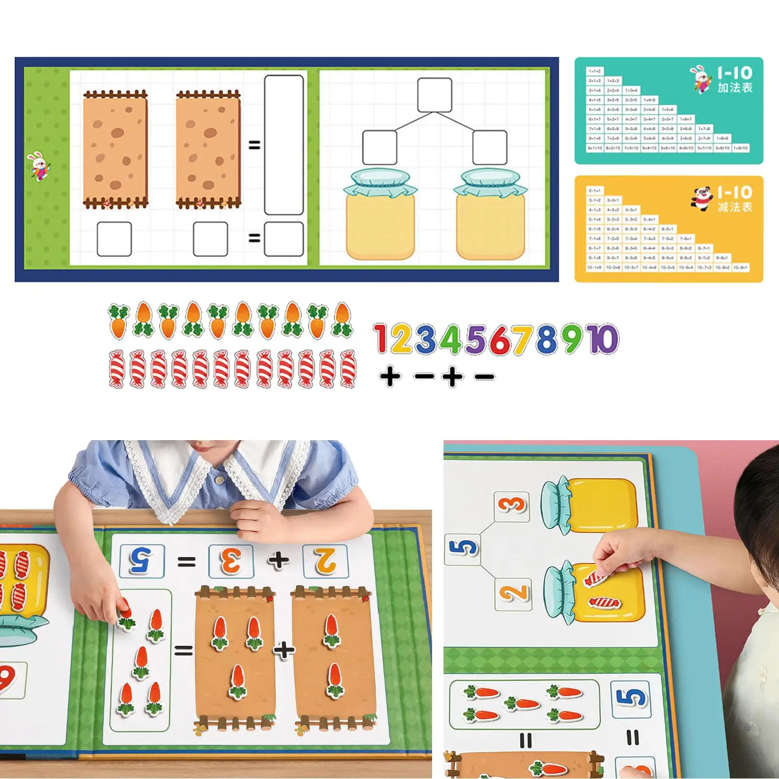 Montessori Math Toys Number Learning Teaching Material for Kids Math Teaching Toys