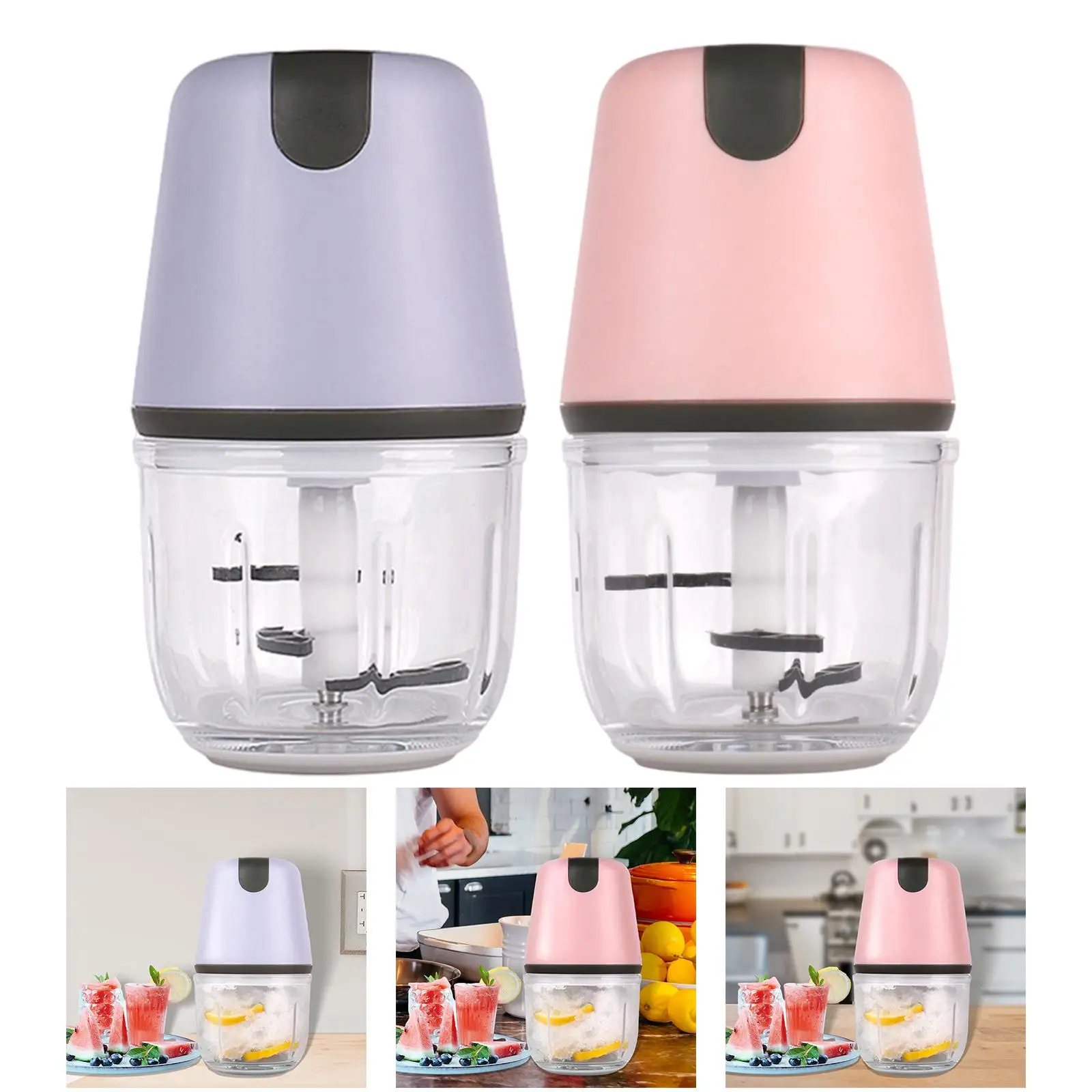 Mini Electric Ice Crusher, Snow Cone Maker, 300ml Shaved Ice Maker, Ice Crusher Machine