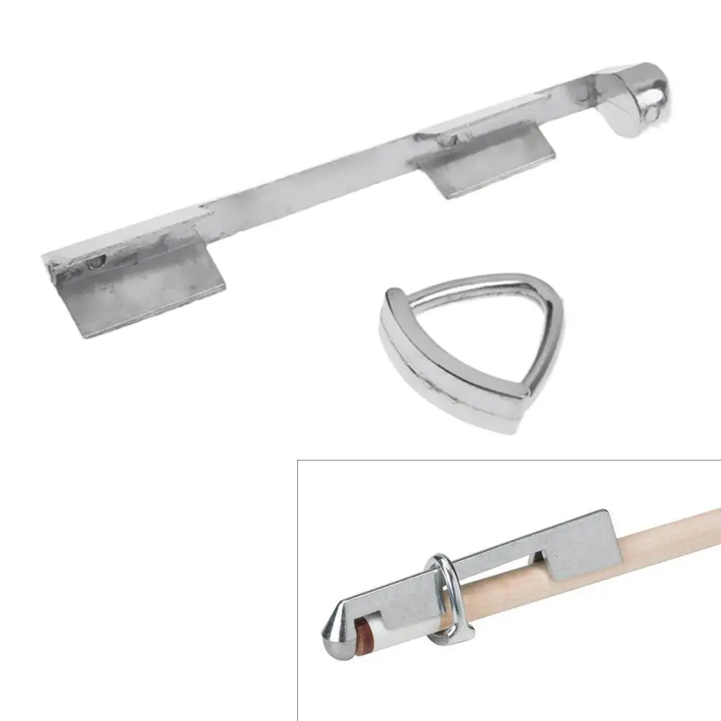 Aluminum Alloy Billianrds Pool Cue Tips Repair & Replacement Tool Accessories Stick Clamp Tool - Silver