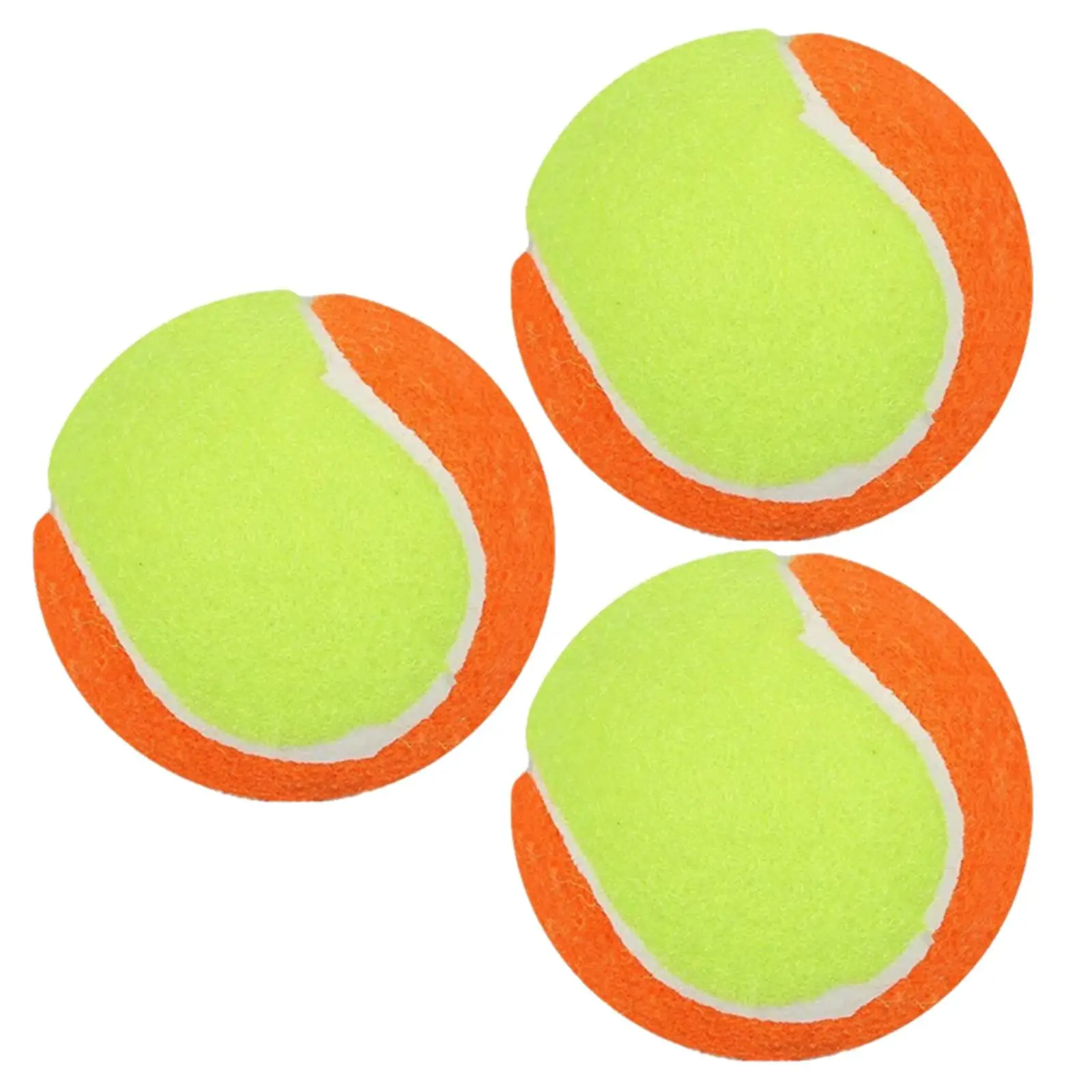 3x Training Tennis Balls Easily pinwheel Rubber Practice Tennis Training Tennis Balls for Outdoor Tour Adult Dogs