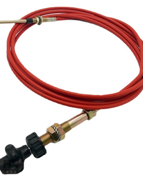 Ricambi Escavatore EX230 Cavo Acceleratore Escavatore EX230 - Cavo Controllo 2,5 Metri In Materiale PU E Acciaio Cavo PU Escavatore 2.5 Metri - 9