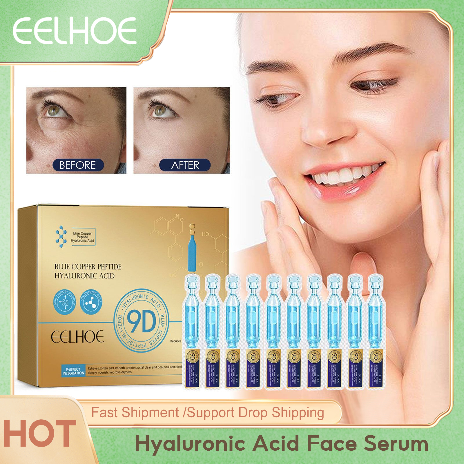 Best of Hyaluronic Acid Face Serum Nourishing Moisturizing Remove Wrinkle Smoothing Fine Lines Lifting Firming Skin Anti Aging Essence Reviews & Tips