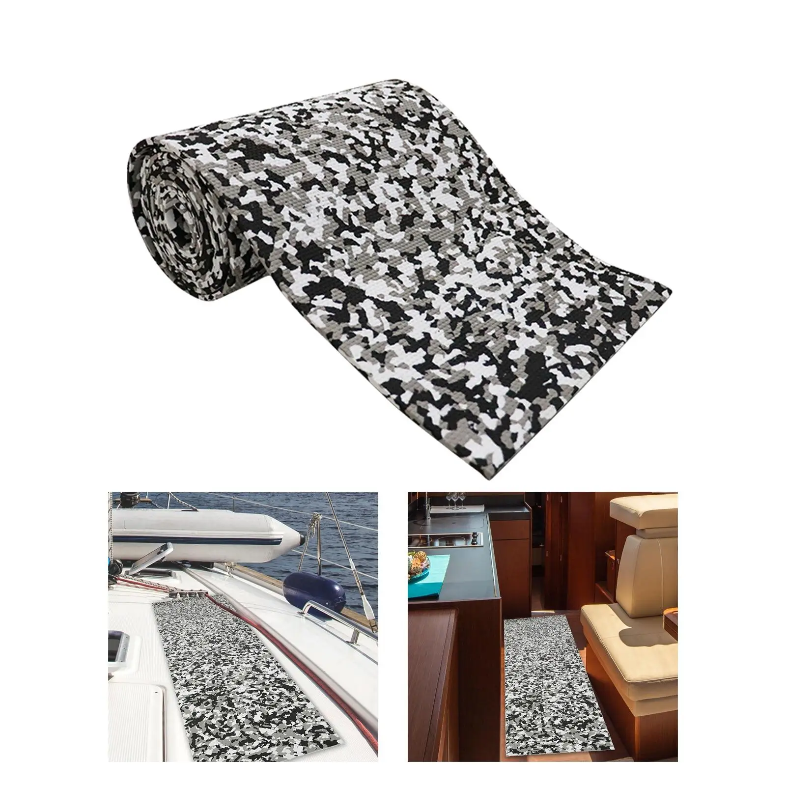 Boat Sheet, High Elasticity EVA Boat Marine Flooring Mat Anti-Slip Self- Decorative Pad for Boat Yacht Swimming