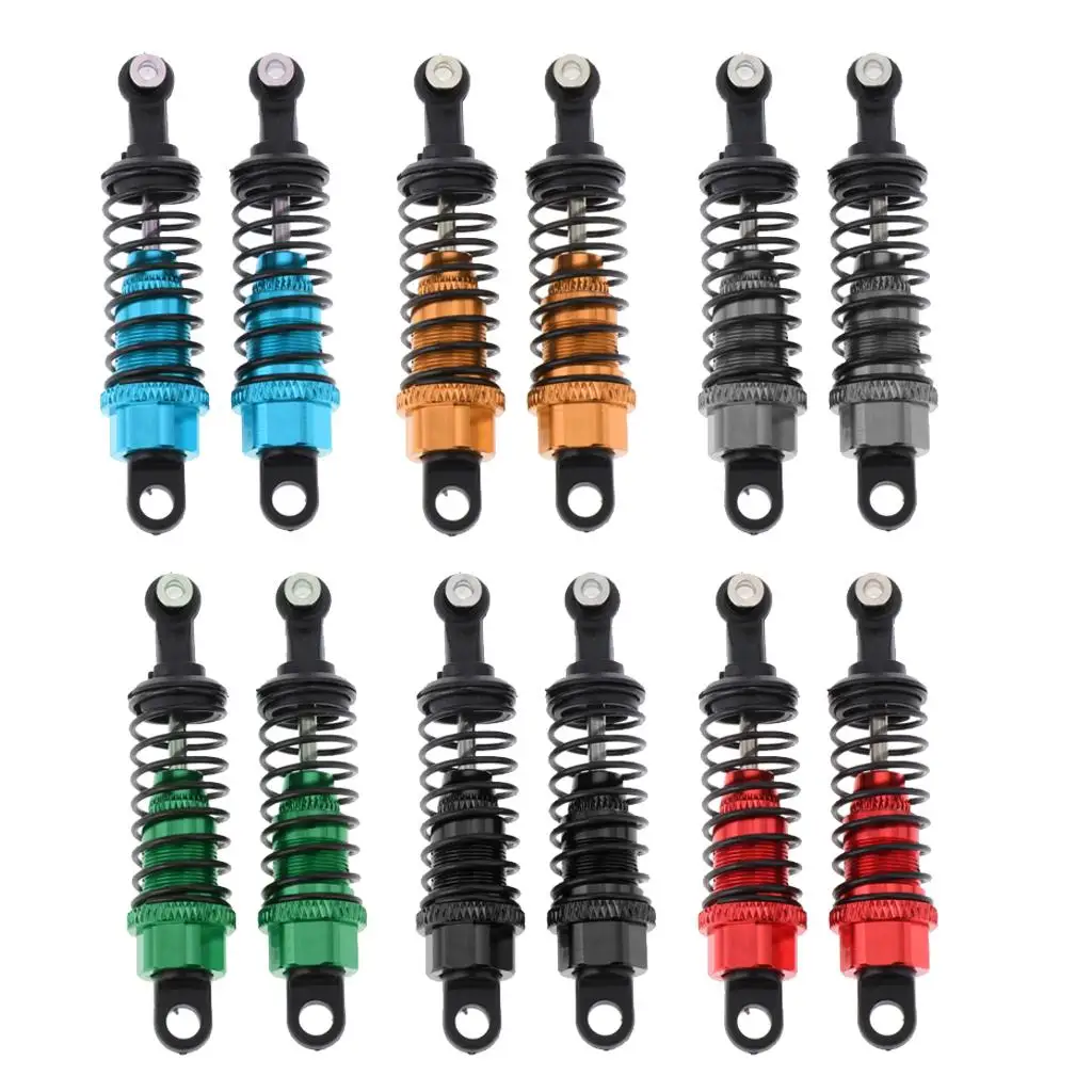 2pcs  1:10 Upgrade RC Car Shock Absorber Set Spare Parts Replacement