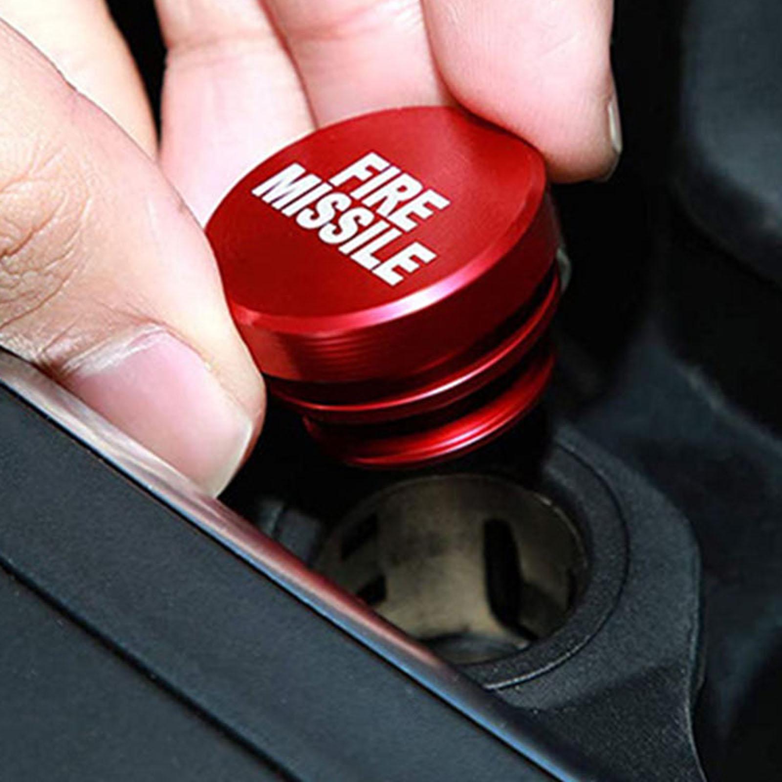 Universal Car Cigarette Lighter Cover Stylish Elegant design Cigarette Lighter cover for Most Automotive Boats Rvs Red