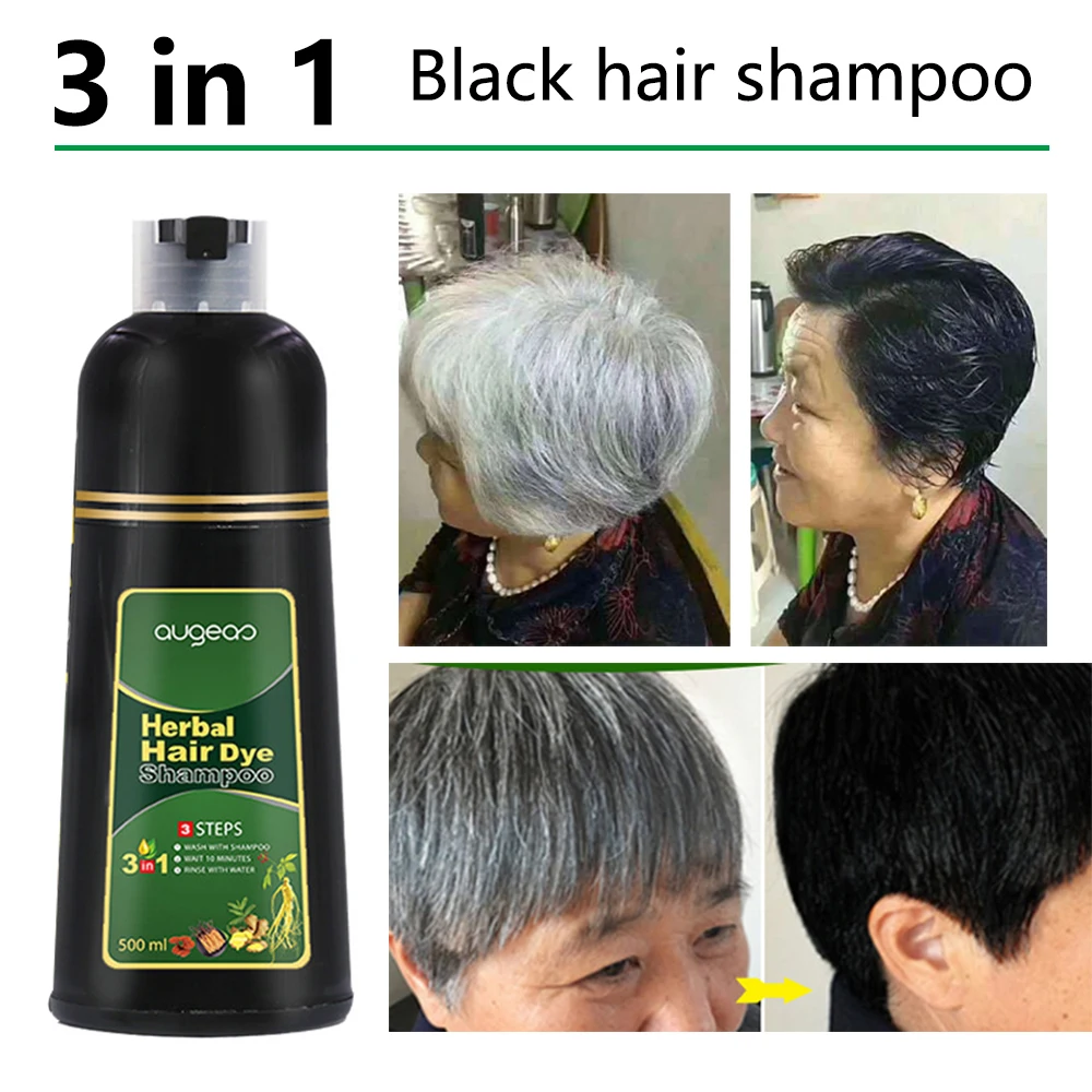 Best of 500ml Organic Natural Fast Hair Dye Only 5 Minutes Noni Plant Essence Black Hair Color Dye Shampoo For Cover Gray White Hair Reviews & Tips