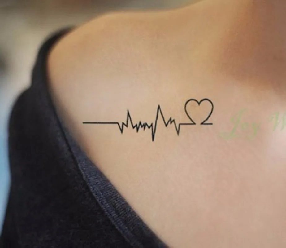 Best of Waterproof Temporary Tattoo Sticker Body Art Love Wave Heartbeat Line Small Size Fake Tatto Flash Tatoo For Girl Women Reviews & Tips