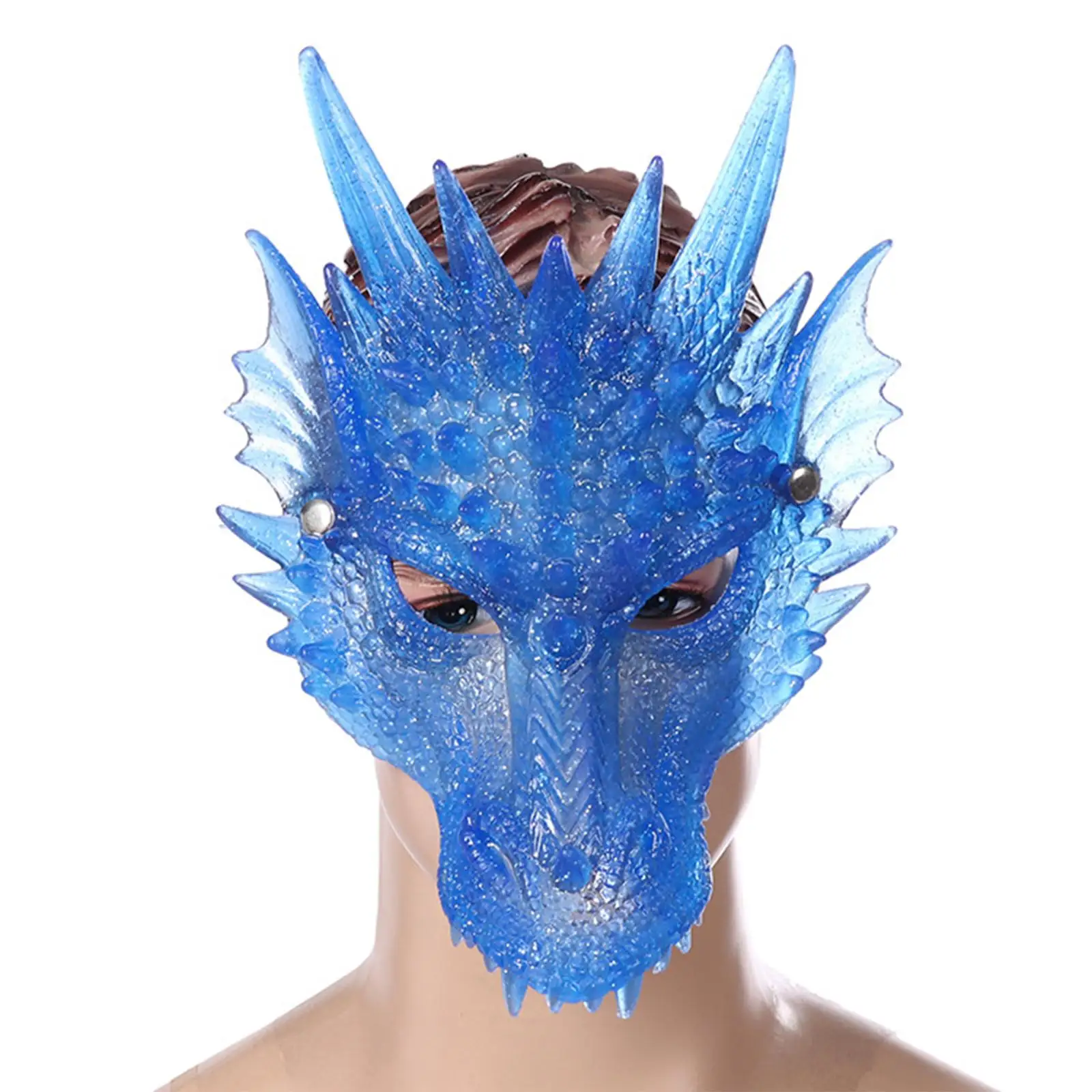 Movie Theme 3D Dragon Masks Unisex Half Face Cover Dinosaurio Masks for Masquerade Fancy Dress Cosplay Carnival Prom