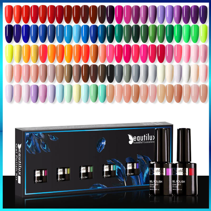 Best of Beautilux Gel Nail Polish Lot Soak Off UV LED Semi Permanent Nails Gels Kit Lacquer Nail Art Design Varnish Wholesale Set Of 6 Reviews & Tips