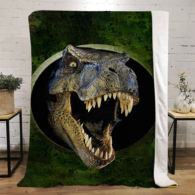 Feelyou Pequeno 129,5 cm x 150 cm de desenho de dinossauro para pendurar na  parede meninos meninas 3D impressão tapeçaria para crianças mulheres homens  ultra macio selva dinossauro cobertor de parede animal