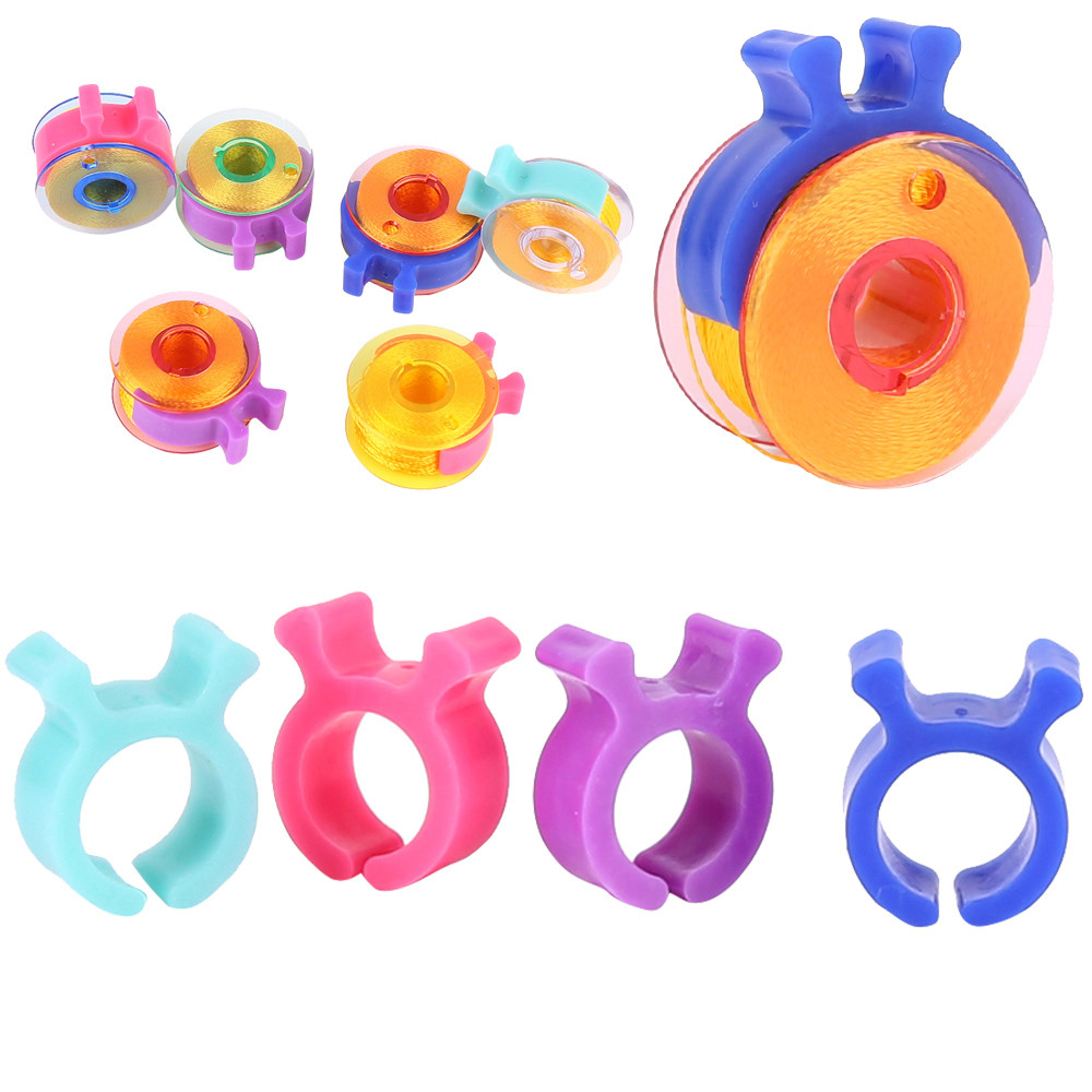 Description Picture 2 of itemSewing Thread Bobbin Clips Plastic Bobbins Thread Spool Holder Clamps For Home Sewing Machine Embroidery Quilting Tool#H
