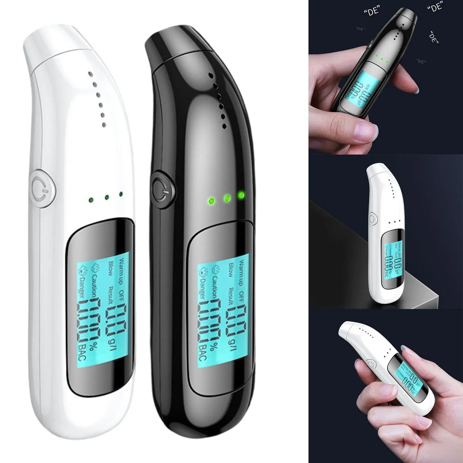 Mini LCD Digital Breath Alcohol Tester Lightweight   for Drivers