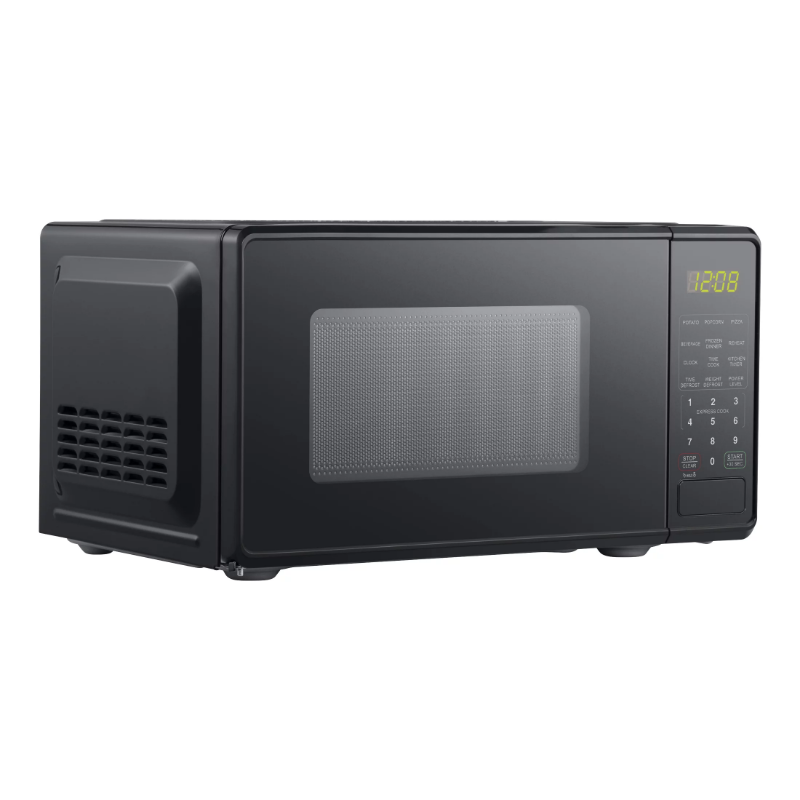 Title 6, 0.7 Cu ft Compact Countertop Microwave Oven, Bl...