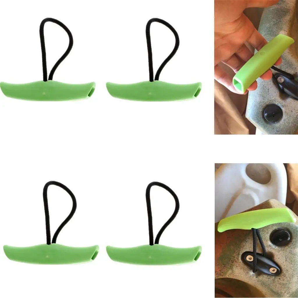 4 Pieces Kayak Canoe Toggle Carry Handle with Cord Replacement Accessories