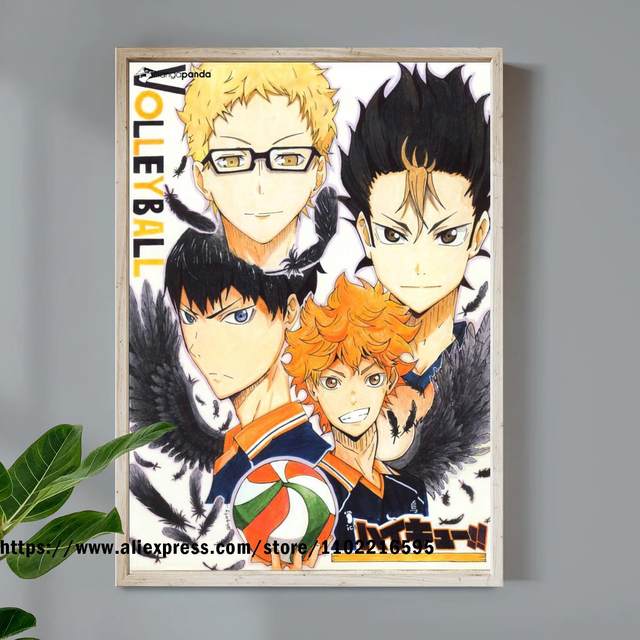 777 Tri-Seven Entretenimento Haikyu !! Poster Manga Anime Voleibol TV Show  Print Wall Art Grande (24x36)