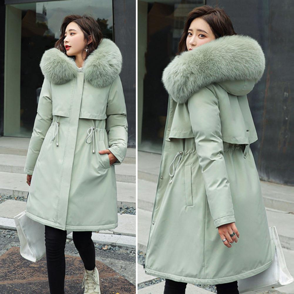 Winter Jacket 2023 New Women Parka Clothes Long Coat Wool Liner Hooded ...