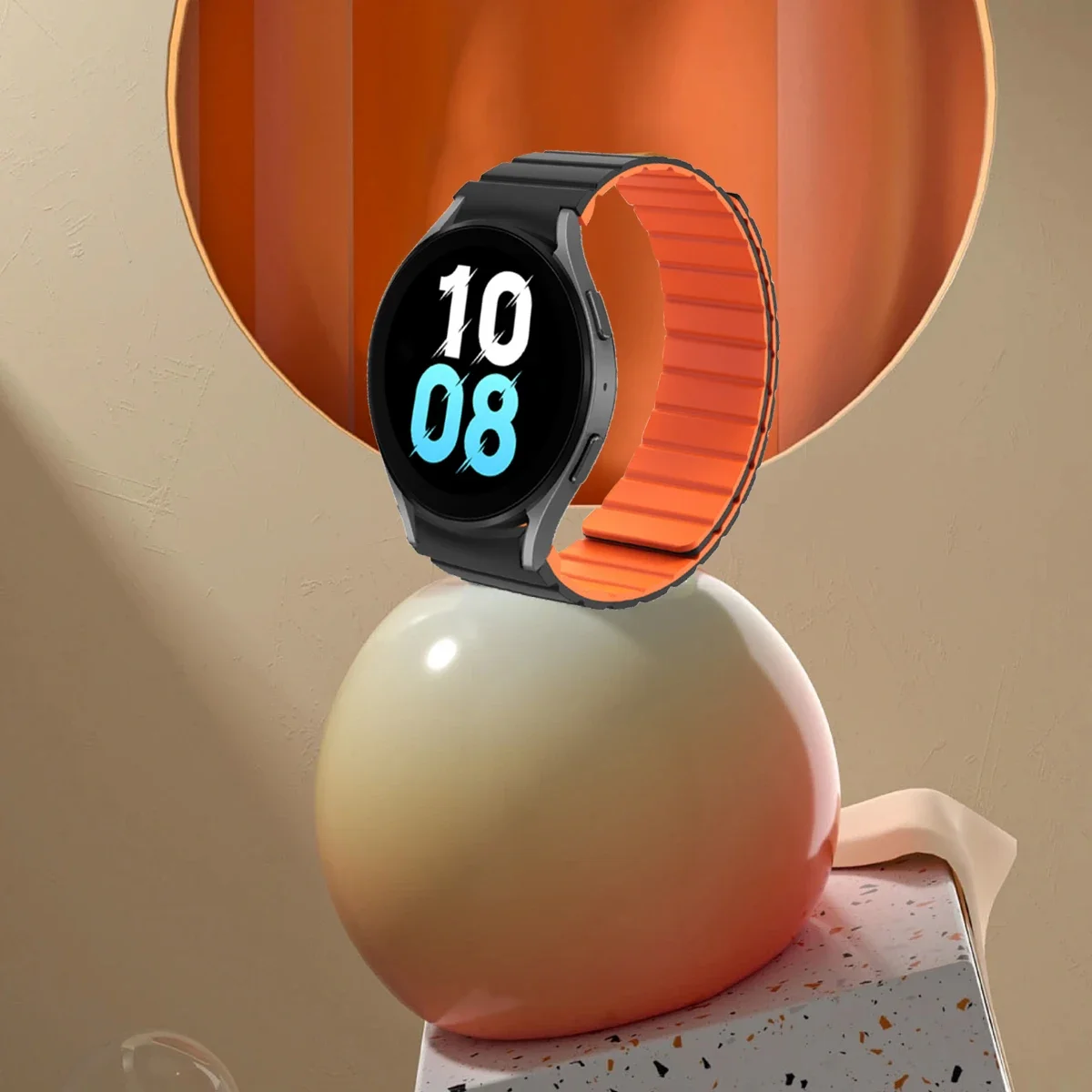 Magnetic Silicone Strap for Samsung Galaxy 6 5 4 40 44mm 6/4Classic 43 47mm 42 46mm No Gaps Bracelet for Watch 5Pro 45mm Band