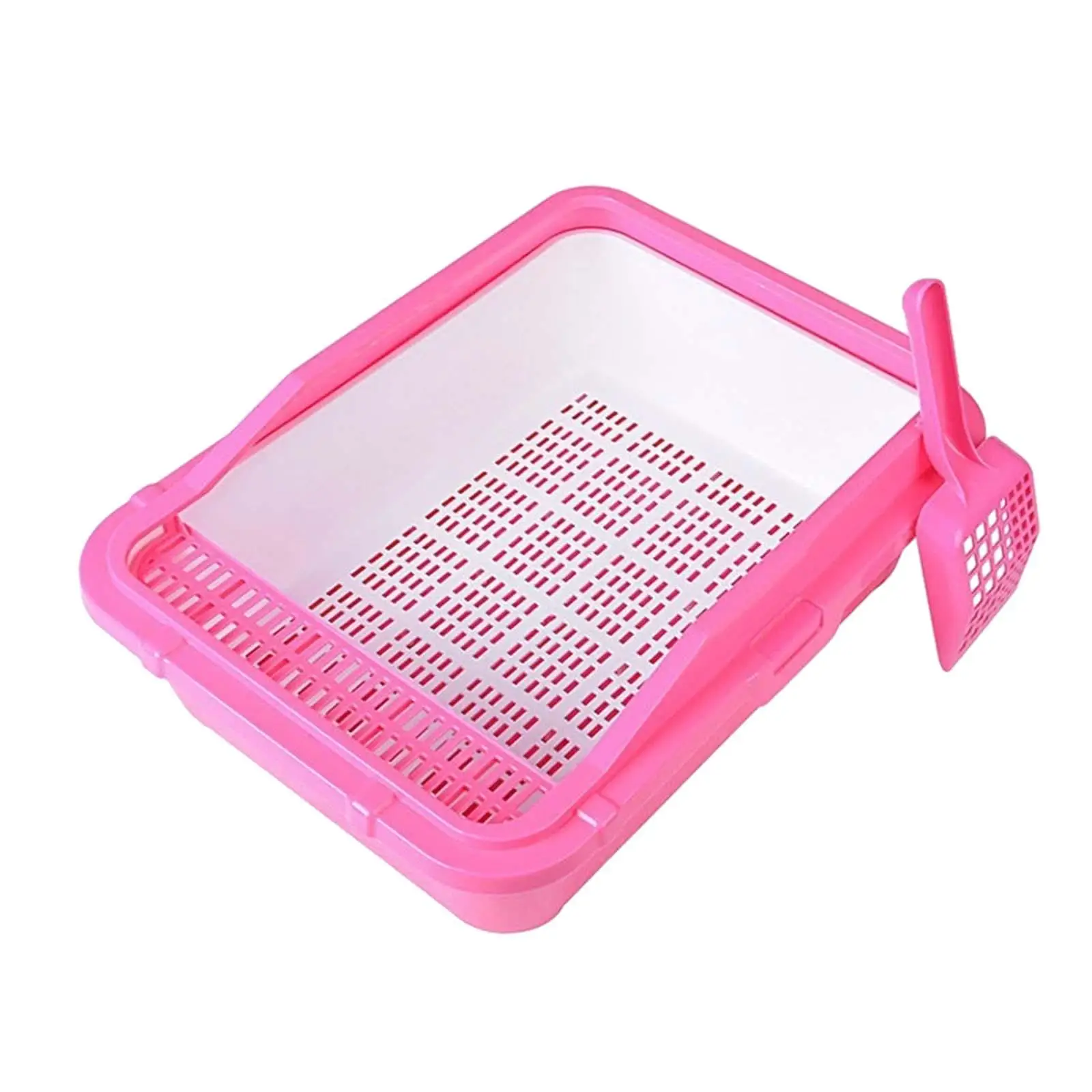 with High Side Cat Cleaning Basin Durable Bedpan Open Top Pet Litter Tray Large Cat Litter for All Kinds of Cat Litter